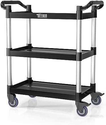 Amazon Tuffiom Plastic Service Utility Cart With Wheels Heavy Duty