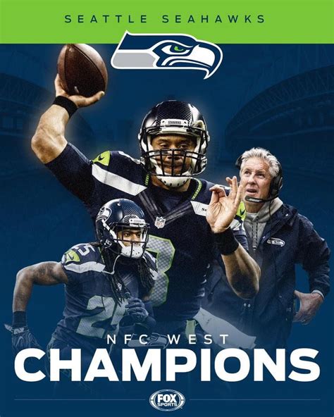 NFC WEST CHAMPIONS The Seahawks clinched their fourth NFC West title ...