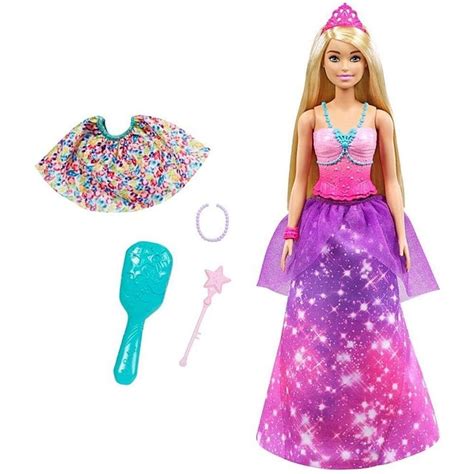 Barbie Sereias E Princesas - Barbie Dreamtopia 2 Em 1 Princesa e Sereia - Mattel