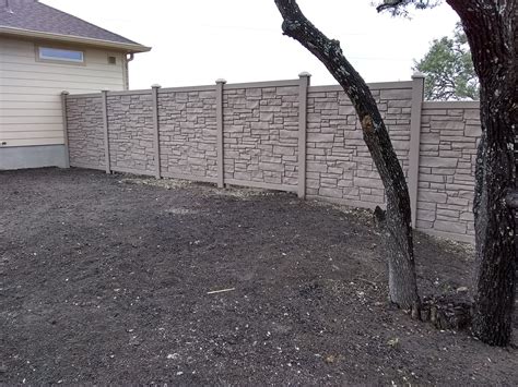 San Antonio Fence Contractor - Simulated Stone Privacy Fence, Faux ...