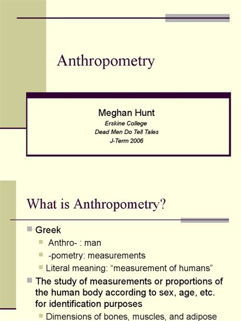 Anthropometry | Anthropometry | Authentication