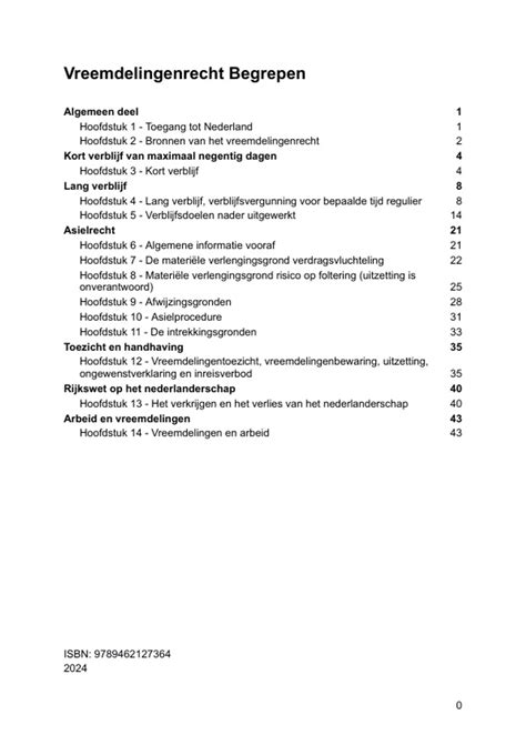 Samenvatting Vreemdelingen Recht Begrepen 4e Druk Vreemdelingenrecht