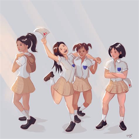 ArtStation - School Girls