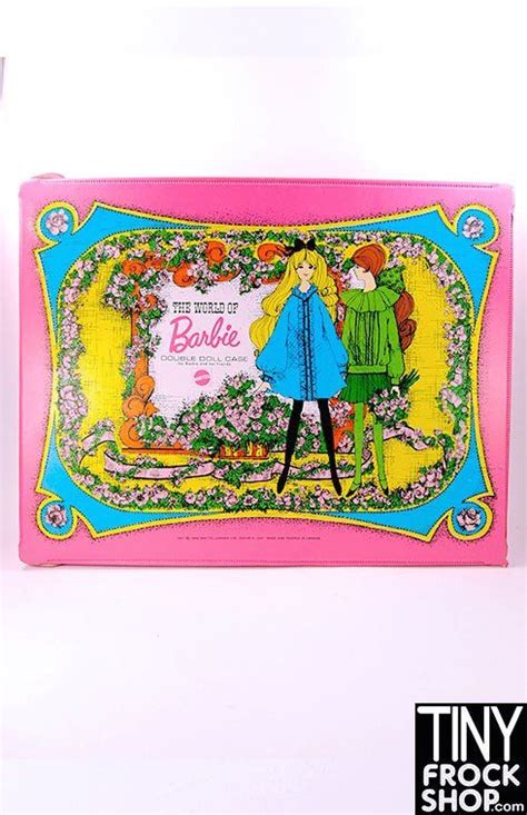 Barbie Vintage The World Of Barbie Doll Double Carrying Case Pink