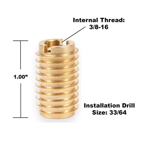 Snapklik E Z LOK EZ 400 610 Threaded Inserts For Wood