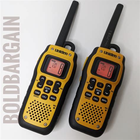 Uniden PMR1189 2CK Walkie Talkie Upto 10km Range Submersible 2 Way UHF