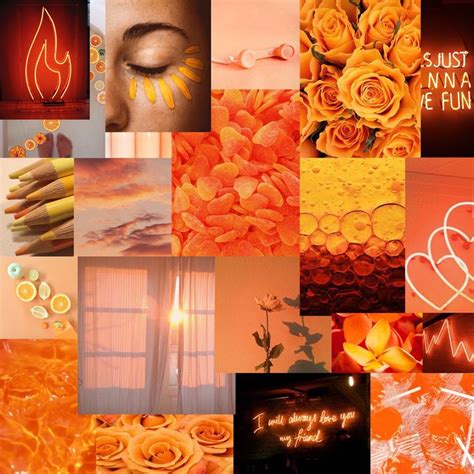 Orange Aesthetic Background