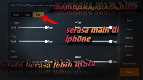MEMBUKA KUALITAS SUARA ULTRA PUBG MOBILE 0 18 0 YouTube