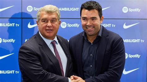 Barcelona Summit Takes Place Between Joan Laporta Deco And Jorge