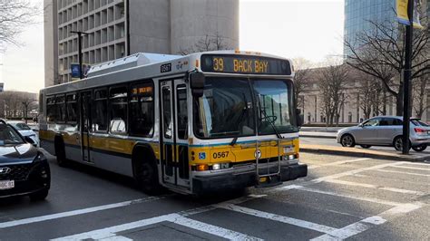 Mbta Neoplan An Lf Operating On Route March Youtube