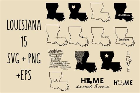 Louisiana Svg Louisiana State Outline Louisiana Map State