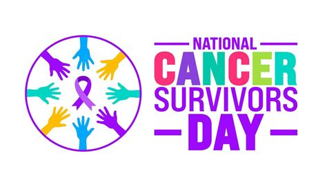 June Is National Cancer Survivors Day Background Template Holiday