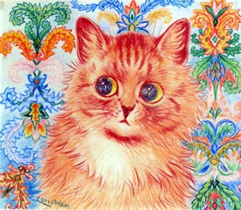 louis wain   psychedelic cat paintings vintage everyday