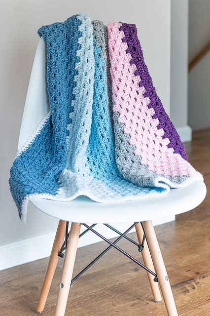 Ravelry Modern Granny Baby Blanket Pattern By Krista Cagle