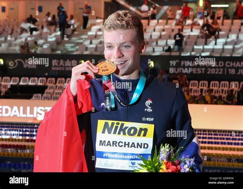 Leon Marchand Of France Gold Medal M Medley Men During The Th