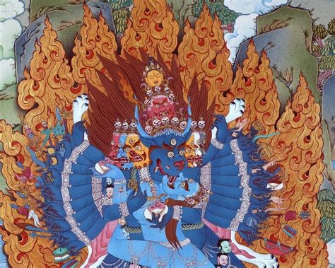 Yamantaka Thangka Yama Tibetan Thangka Painting