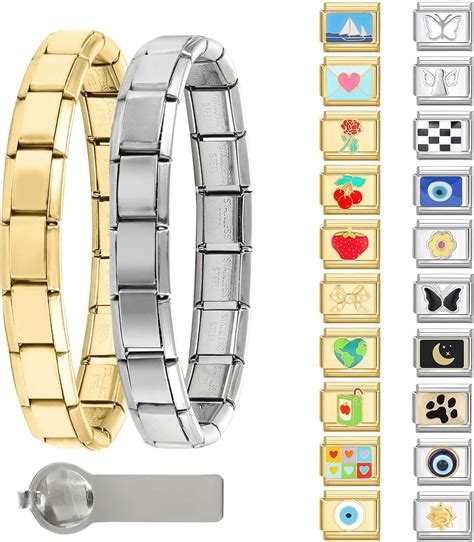 italian charm bracelet charms gold 3