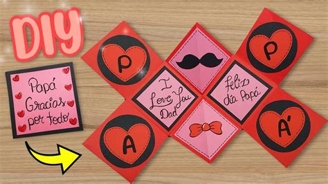 Hermosa Tarjeta Plegable Para El D A Del Padre Faher S Day Card Easy