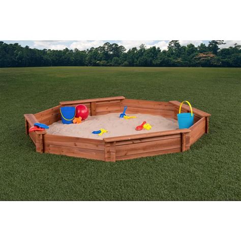 Creative Cedar Designs Octagon 65 Ft X 7 Ft Sandbox Kit With Cover