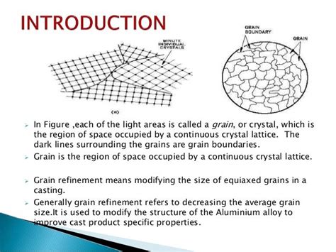 Grain Refinement Of Aluminium Alloys Using Grain Refiners