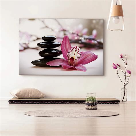 Leinwand Orchidee Wellness Blüte als Wandbild wall art de