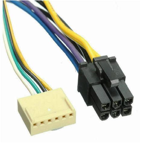 Paruht Atx Main 24 Pin Female To 6 Pin Male 6 Pin Pci E Psu Power Adapter Supply Cable Connector