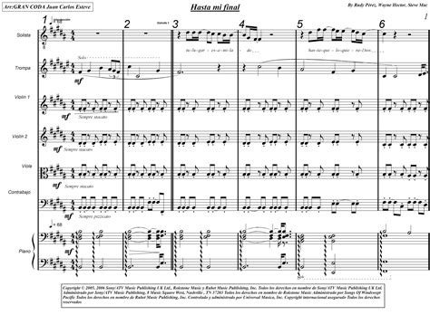 Hasta Mi Final (arr. juan carlos esteve / Gran Coda) by Il Divo Sheet