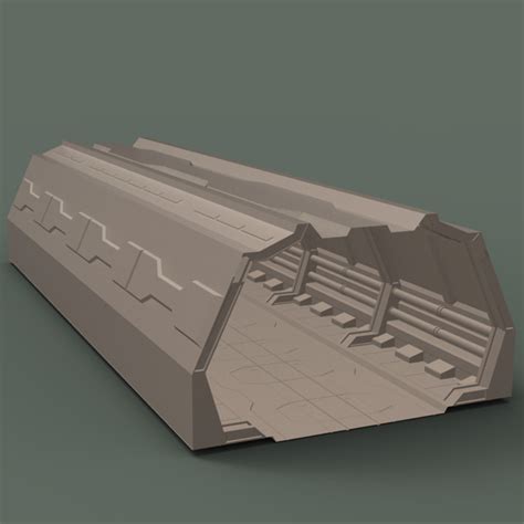 Sci fi Hallway 3D Model $30 - .fbx .ma .max .obj - Free3D