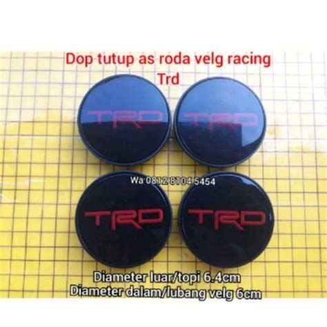 Dop Tutup Baut As Roda Velg Racing TRD Cocok Untuk Toyota Innova Rush