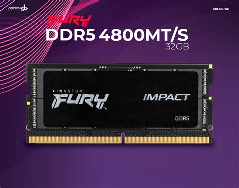 Memoria RAM Kingston Fury Impact DDR5 4800MHz 32GB 1x32GB Non