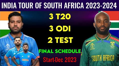 India Tour Of South Africa 2023 Schedule India Vs South Africa T20