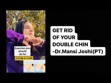 GET RID OF YOUR DOUBLE CHIN DR MANSI JOSHI PT Trending Doublechin