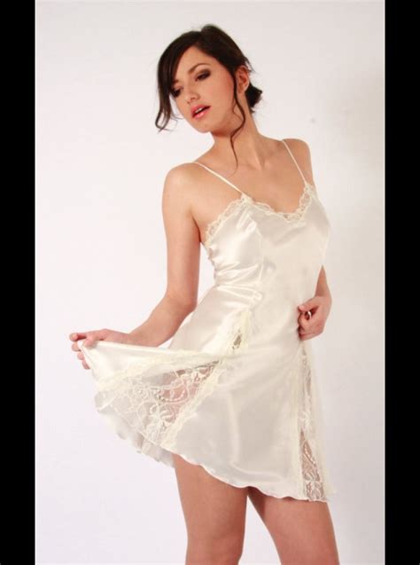 Women Full Slips 100 Natural Silk Short Sleeve Slip Solid Nude White