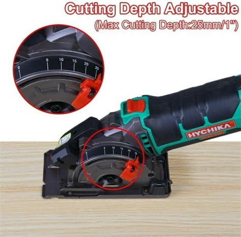 HYCHIKA Kreissäge 500W Mini Handkreissäge Tauchsäge Micro Minisäge 3 ...