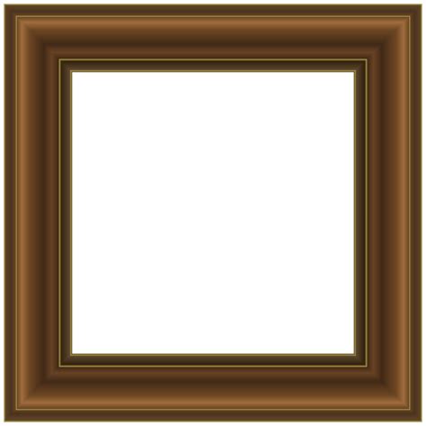 Brown Square Frame PNG Clipart | Gallery Yopriceville - High-Quality ...