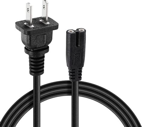 2 Prong Printer Power Cord Ac Charger Cable Compatible With