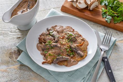 Veal Scaloppine With Mushroom Marsala Sauce Canadian Goodness