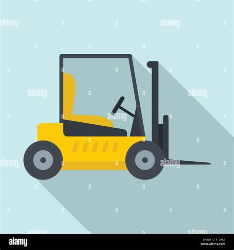 Forklift Icon Flat Illustration Of Forklift Vector Icon For Web Design