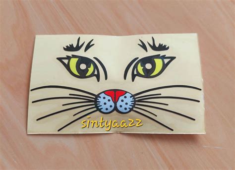 STICKER KUMIS KUCING STIKER MATA KUCING CUTTING TERMURAH Lazada Indonesia