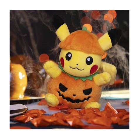 Pokémon Tricks Treats 2023 Pikachu Wearing Pumpkin Costume Plush 8