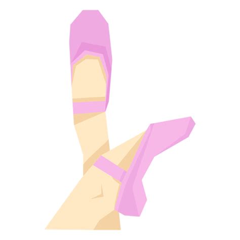 Dise O Png Y Svg De Zapato De Punta De Ballet Cinta Pierna Tobillo Pie