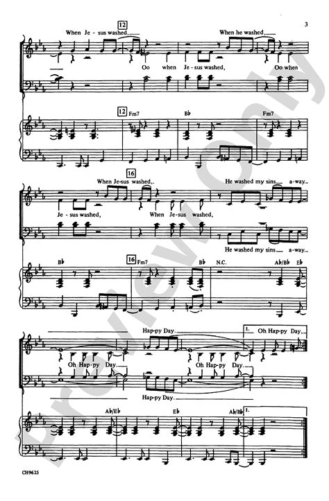 Oh, Happy Day: SATB Choral Octavo - Digital Sheet Music Download