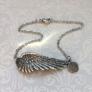 Angel Wing Anklet-angel Wing Jewelry, Silver Wing Ankle Bracelet ...