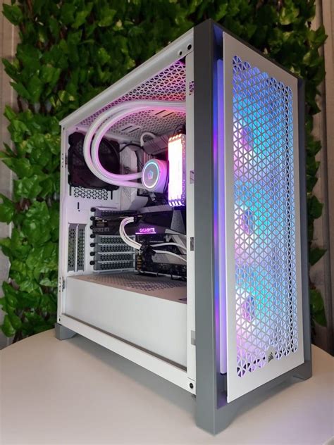 Corsair 4000D Tempered Glass Mid-Tower ATX PC Case - White