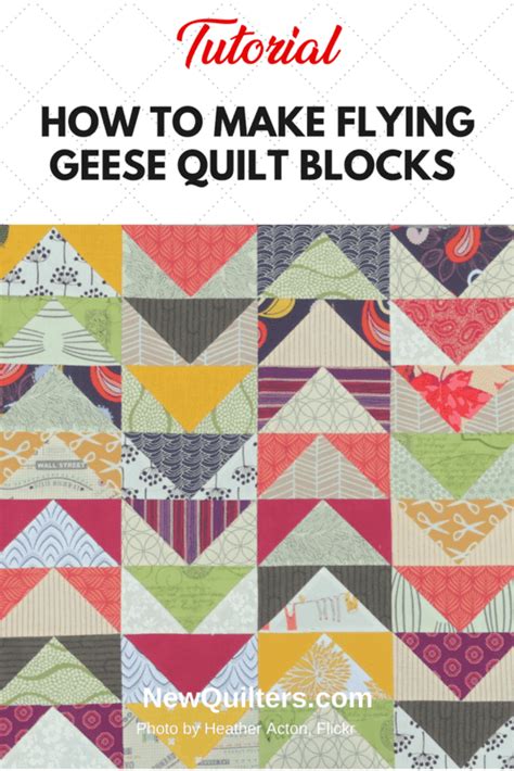 Flying Geese Quilt Blocks Tutorial - New Quilters