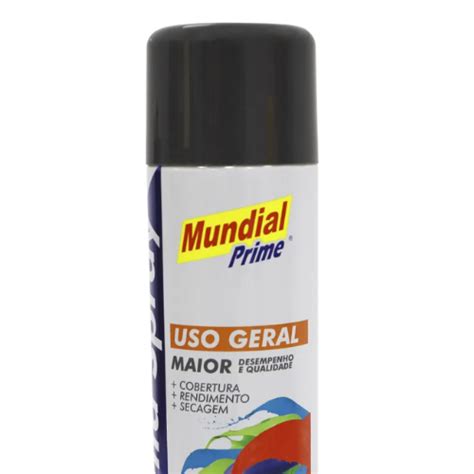 Tinta Spray Met Lica Grafite Ml Mundial Prime Tudo O Menor