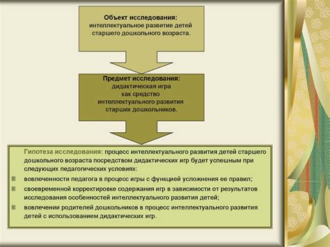 Дидактическая игра как средство интеллектуального развития старших ...