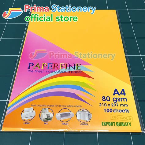 Jual Paperfine Kertas HVS Warna A4 Sinar Spectra Warna Tua Isi 100