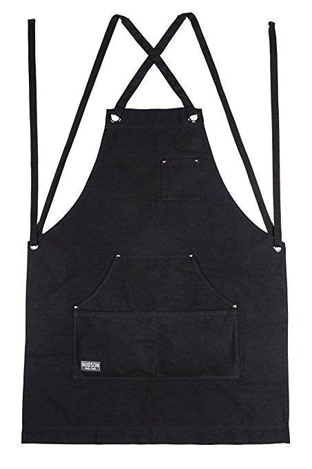 Black Apron Work Aprons Aprons For Men Waxed Canvas Best Canvas Hudson Heavy Duty Amazon