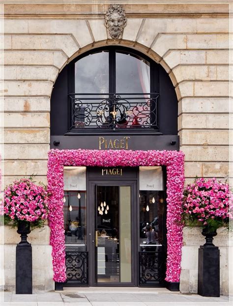 storefront piaget boutique paris shop window design beautiful